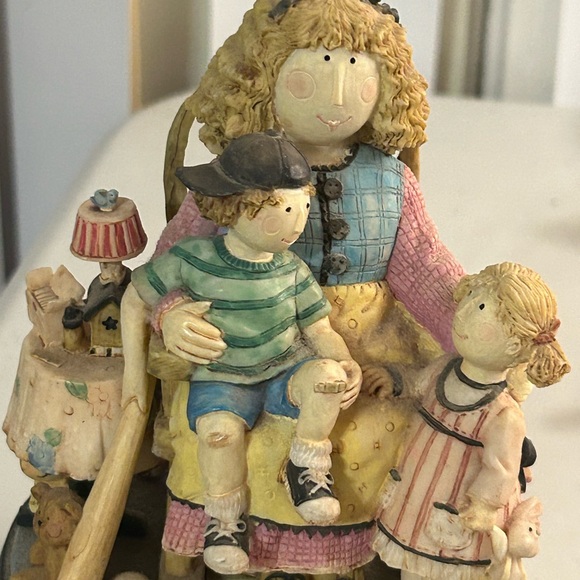 San Francisco Music Box Co 1997 Ruth Ninneman Mother’s Resin Music Box - Picture 8 of 14